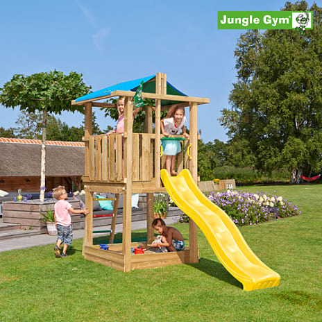 Jungle Gym Hut legetårn komplet ekskl. rutschebane