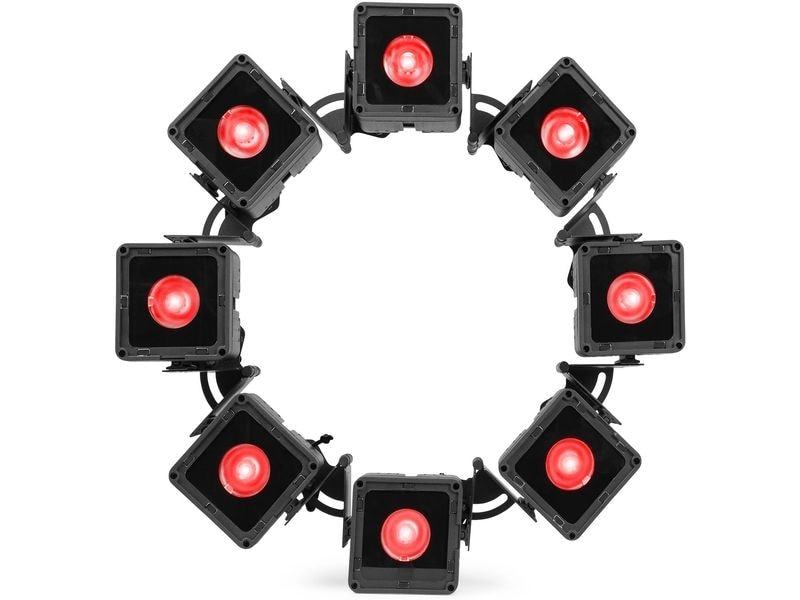 BeamZ Pro Scheinwerfer KUBE20WH Kompakter Scheinwerfer mit Akku