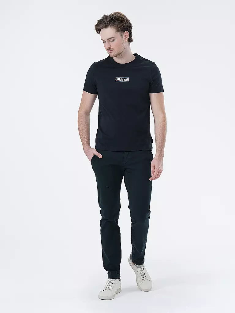 TOMMY HILFIGER T-Shirt Slim Fit blau