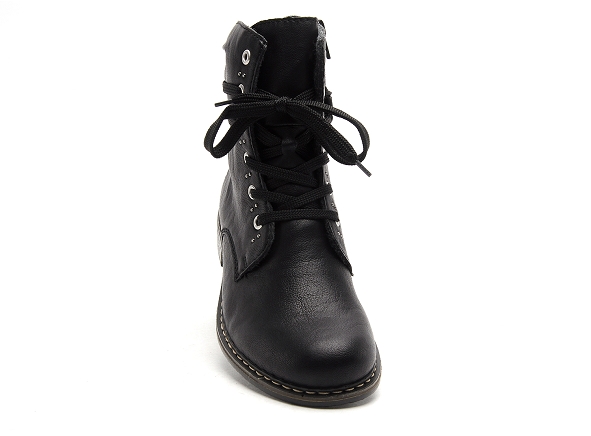 Rieker boots bottine plates femme 71218 noir