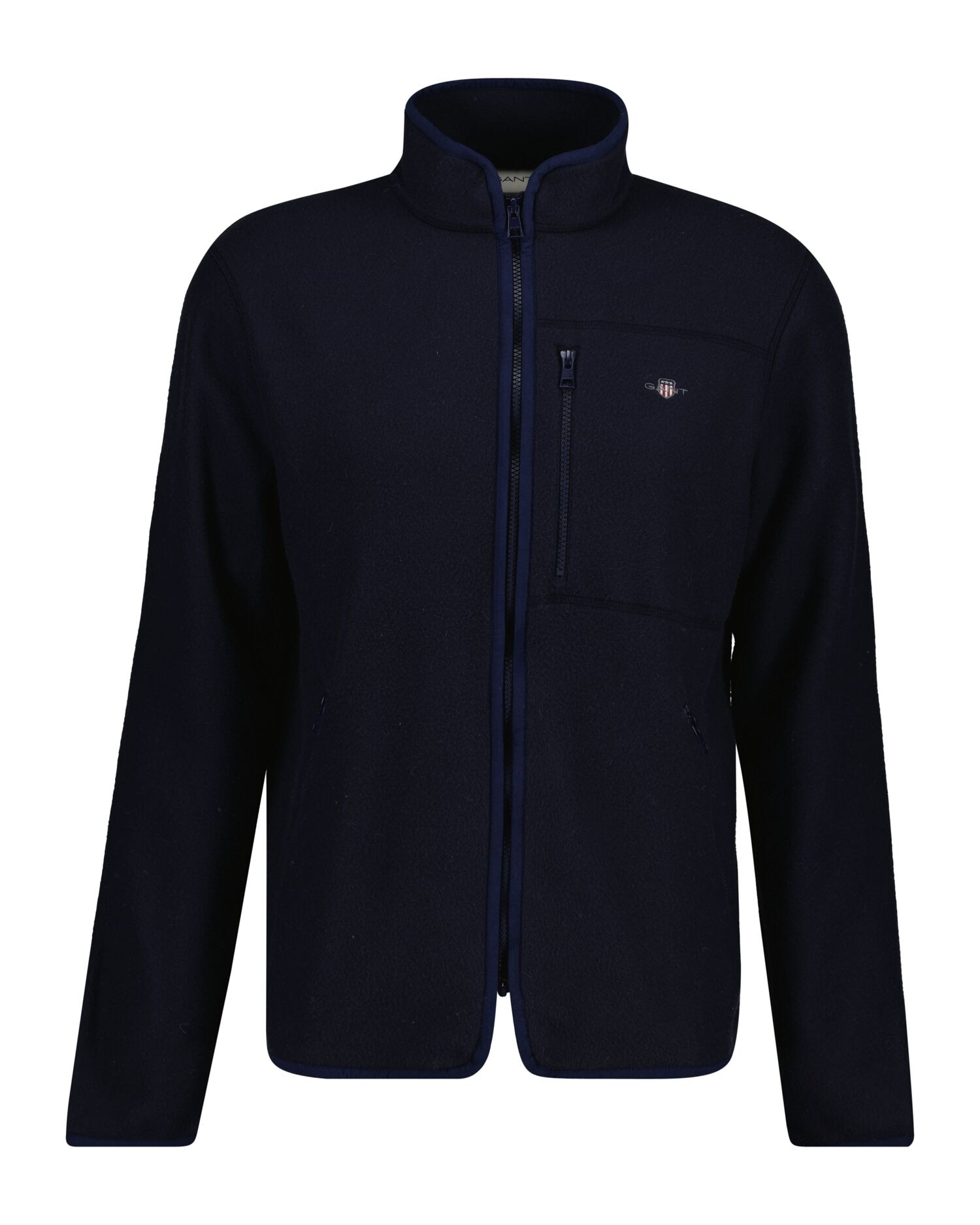 Gant Fleecejacke »MICRO FLEECE« Stehkragen, regular fit