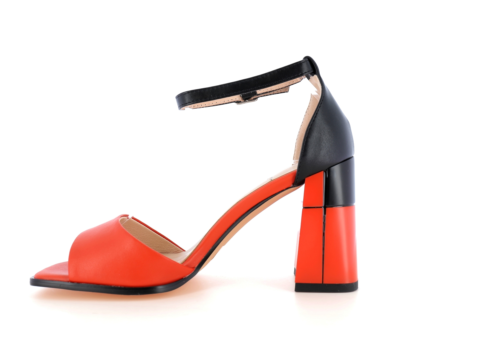 Metamorf ose-RACLO Cuir Noir Orange