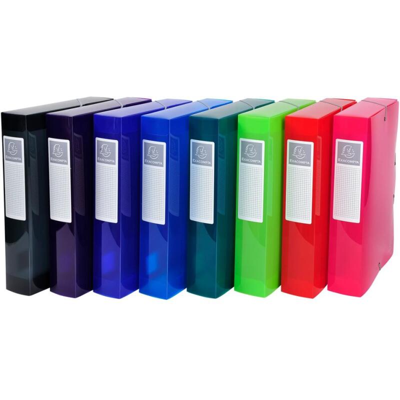 Boite de classement en polyproppylène dos 60mm Iderama PP - A4 - Couleurs assorties