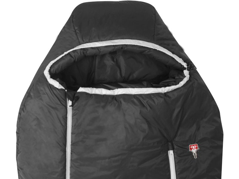 Grüezi Bag Schlafsack Synpod Fusion Zero 185 Nylon, Dark As 3-Season-Schlafsack
