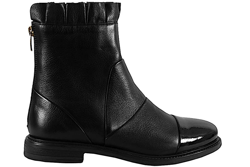 COPENHAGEN SHOES MARGARET ANKELSTØVLE I SORT GLAT SKIND