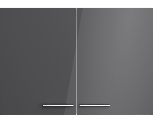 Optifit wandkast Jonte984 BxDxH 100x34,9x70,4 cm antraciet glanzend gedemonteerd
