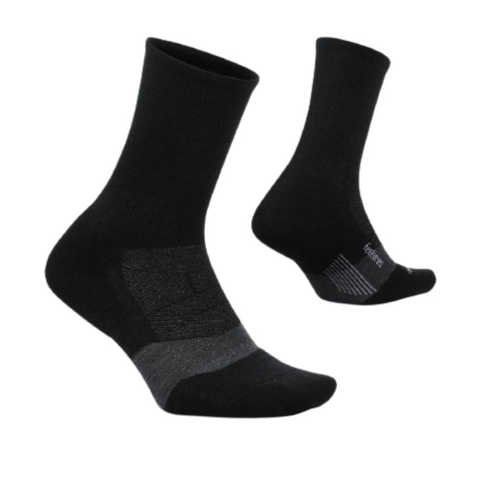Feetures Unisex Strømper Merino 10 Ultra Light Mini Crew Sort