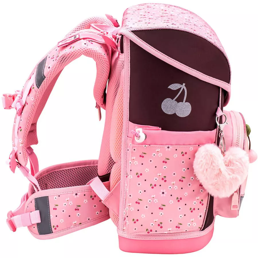Belmil Schulranzen Premium Compact Plus Set 5-teilig Cherry Blossom