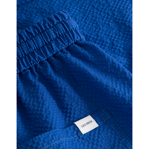 Les Deux Stan Seersucker Badebukser, Surf Blue, XL