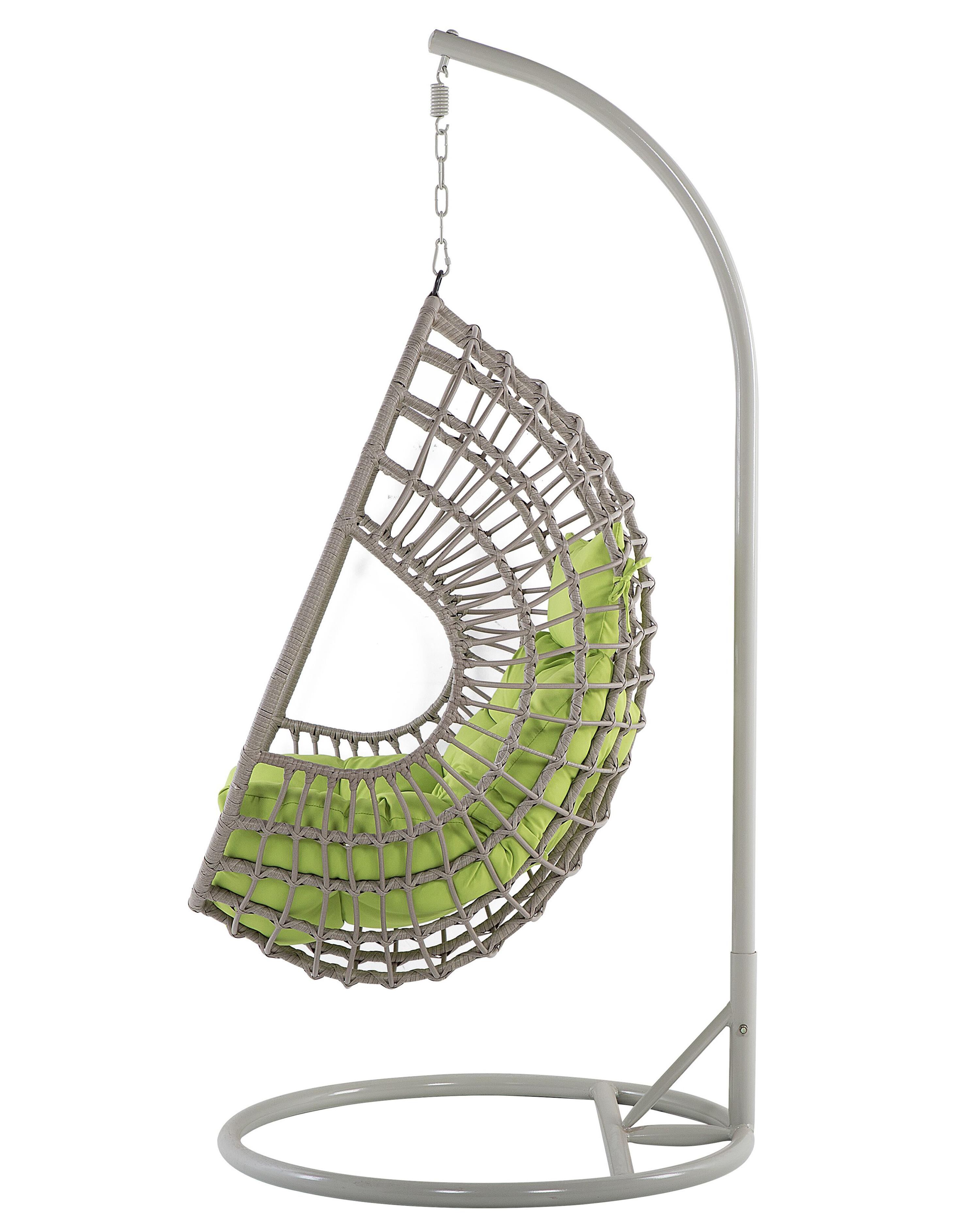 Hangstoel met standaard ARPINO PE rotan Beige