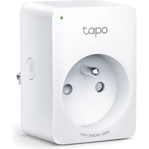 TP-Link Tapo Mini Smart Wi-Fi Socket Energy Monitor Prise intelligente 3680 W Maison Blanc