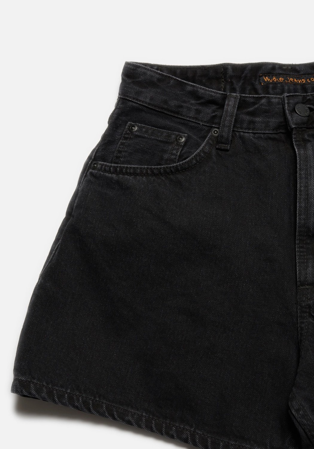 Nudie Jeans Jeans-Shorts Maeve Shorts Black Sun Black