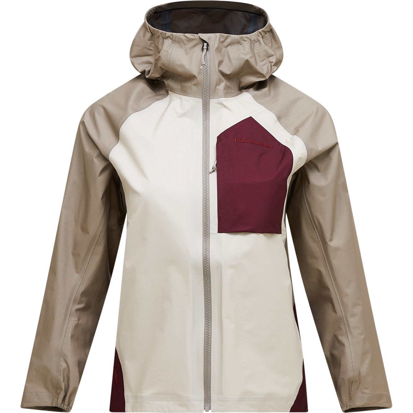 Peak Performance Trail Hipe 3L Hardshelljacke Damen sand fog