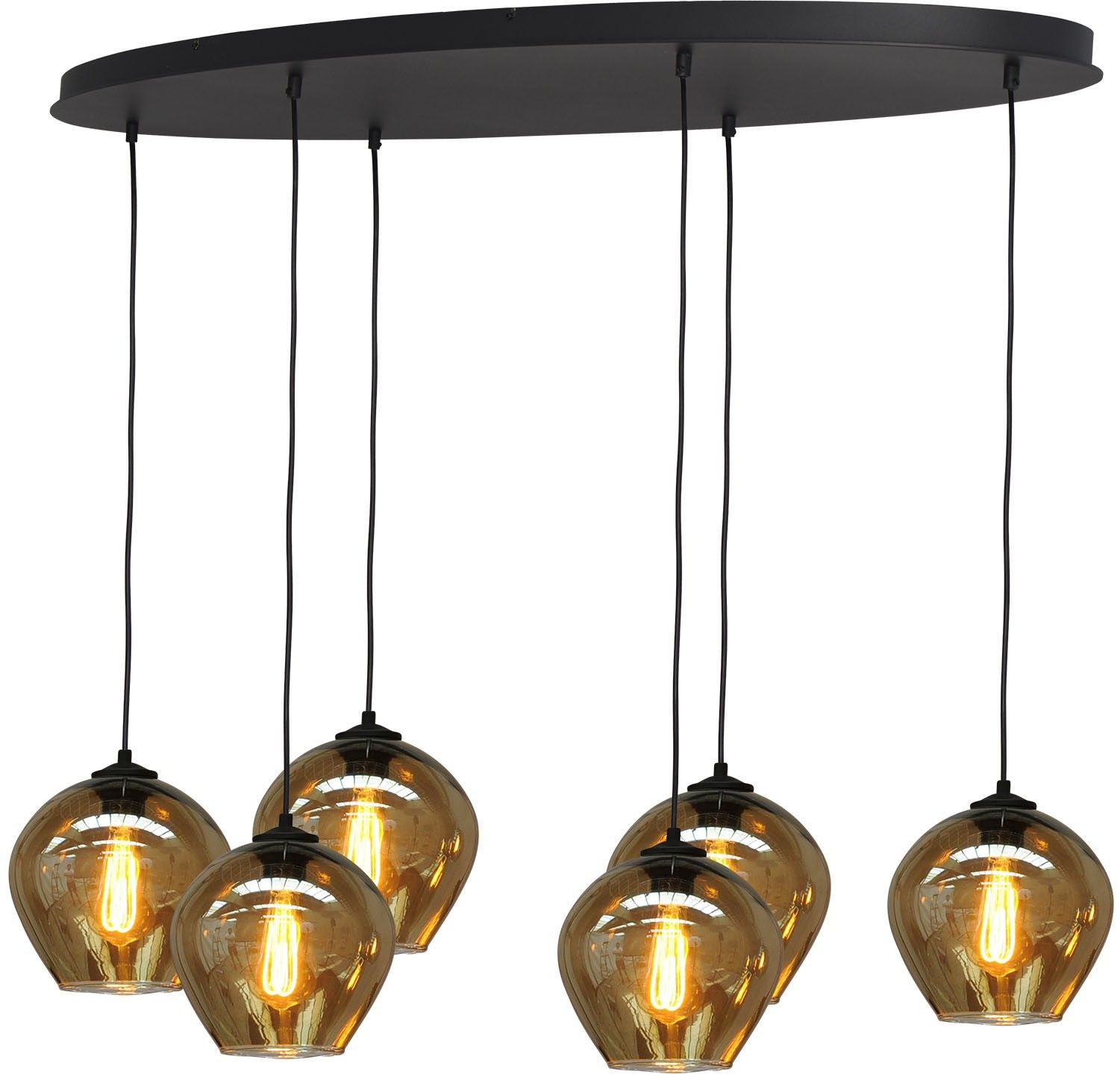 Hanglamp 2264-05-130-50-6-3 Quinto Smoke B130 x D50 cm