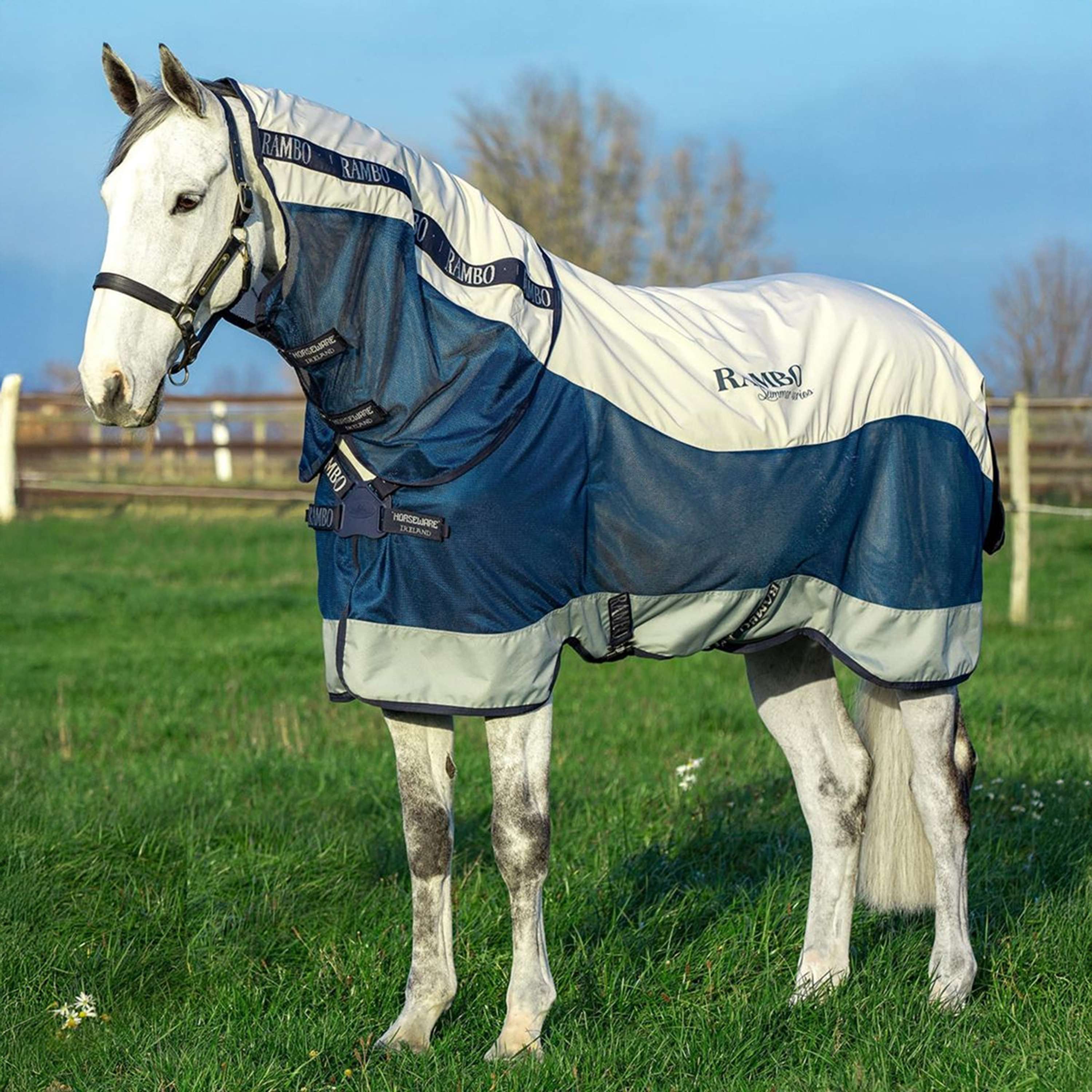 Rambo Summer Series Turnout 0g Navy/Grey
