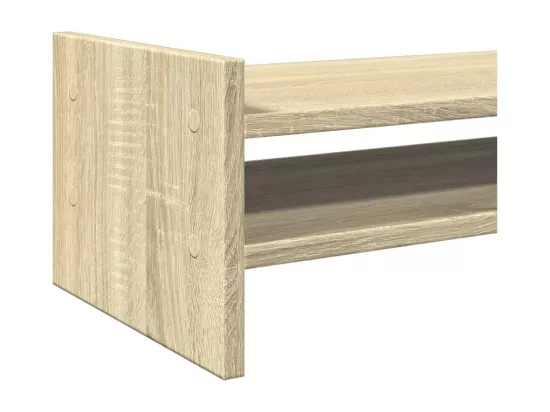 Support de moniteur chêne sonoma 100x27x20 cm bois d'ingénierie