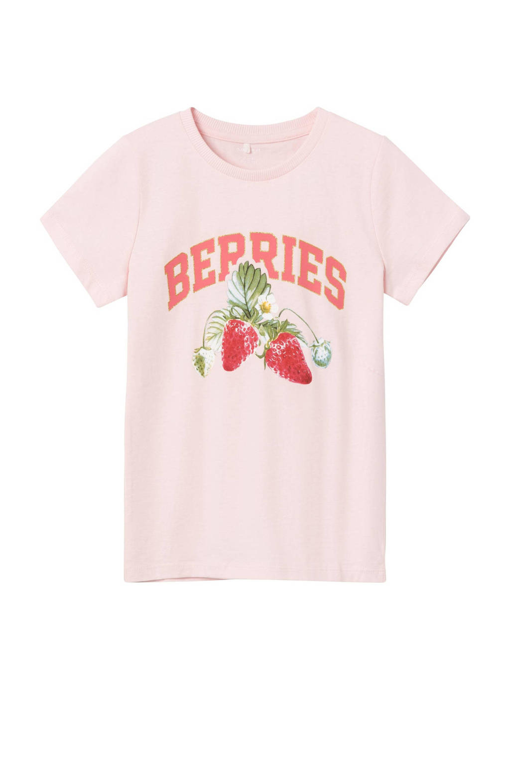 NAME IT T-shirt NKFDATRUNTE met printopdruk lichtroze