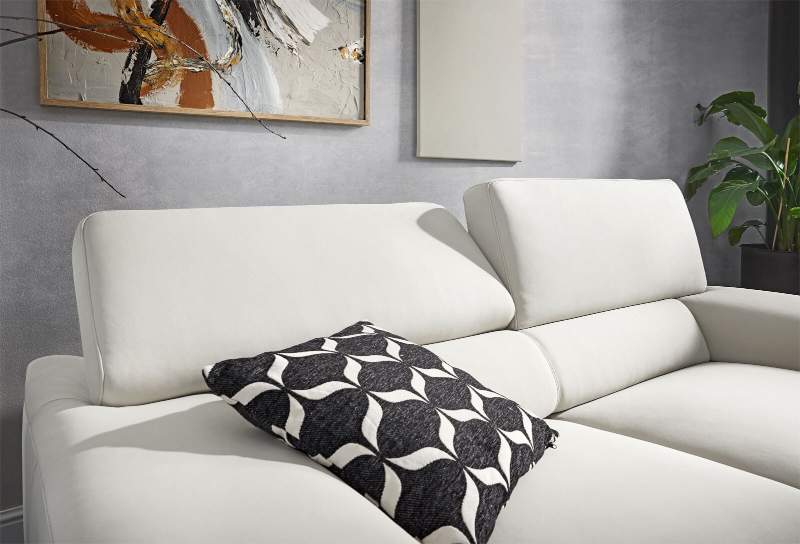 Sofa 2,5 Sitzer VARESE cremeweiß