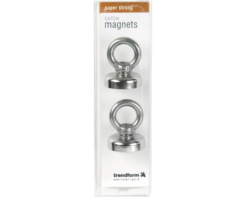 Decoratieve magneetring Catch set van 2 staal