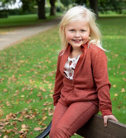 Joha Leggings - Wolle/Bambus - Rot