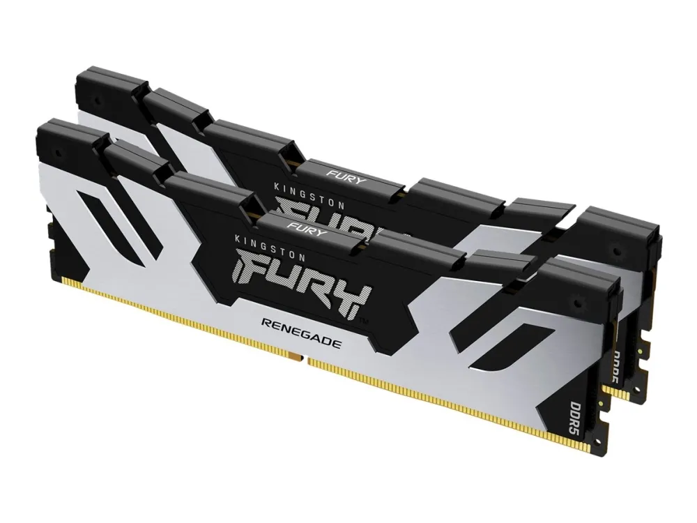 Kingston FURY Renegade - DDR5 - sæt - 32 GB: 2 x 16 GB - DIMM 288-PIN - 8000 MT/s / PC5-64000 - CL38 - 1.1 V - ikke bufferet - on-die ECC - sort med sølv