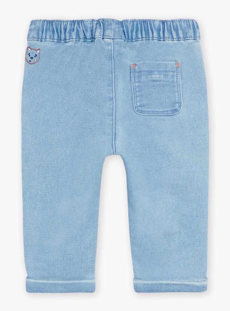 Pantalon denim clair