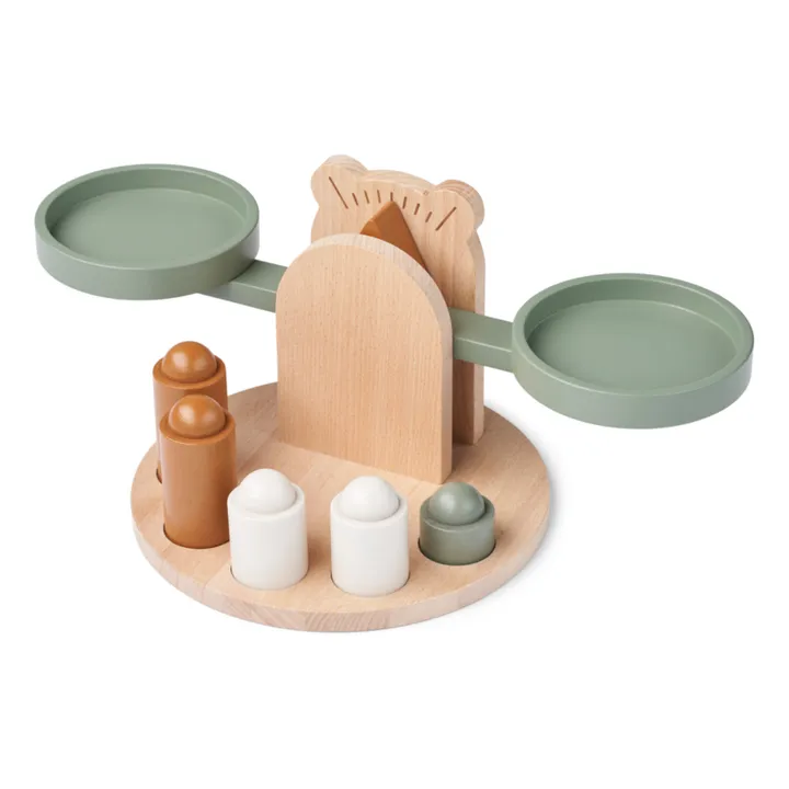 Liewood Balance en bois Ronni | Faune green mix