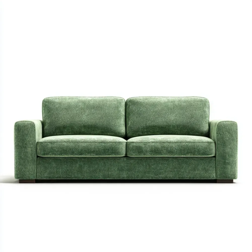 Zweisitzer-Sofa Samt 180x90x85 cm – Grün – Modernes Design