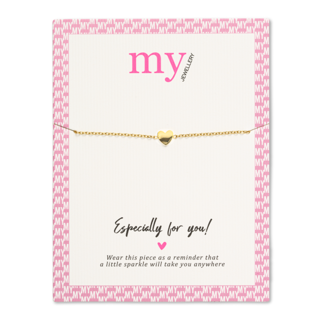 My Jewellery | armband hartje | goudkleurig