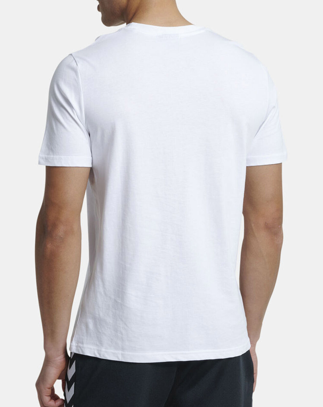 Hummel T-Shirt en Coton organique à gros logo blanc