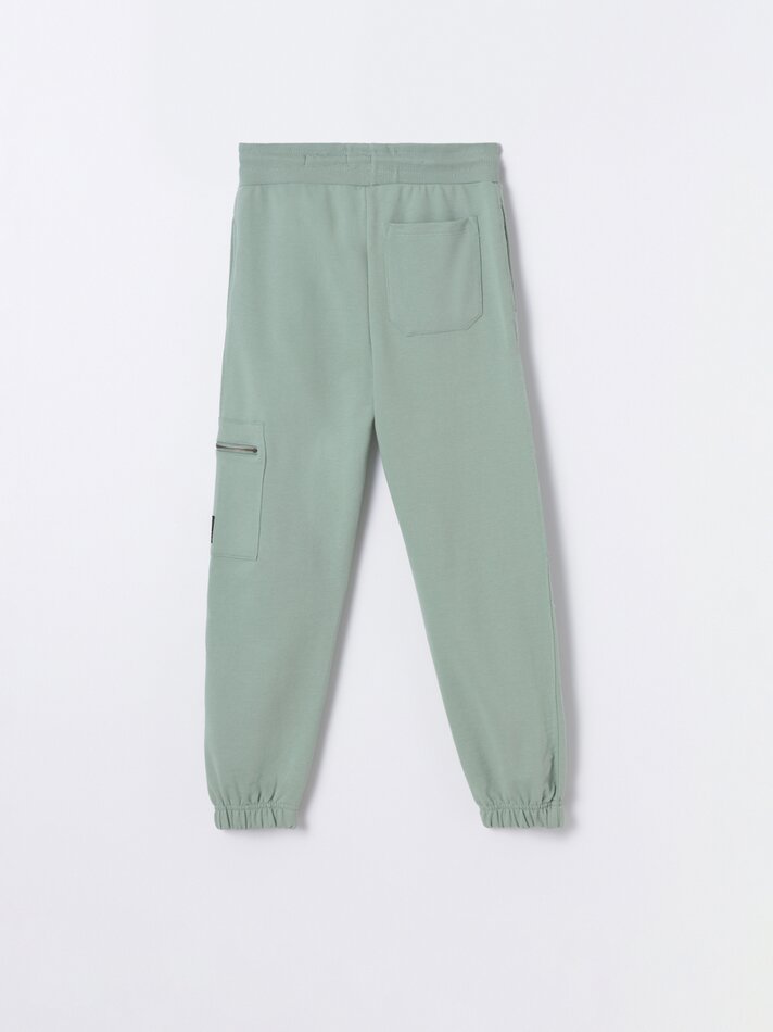 Calça jogger cargo - Bege