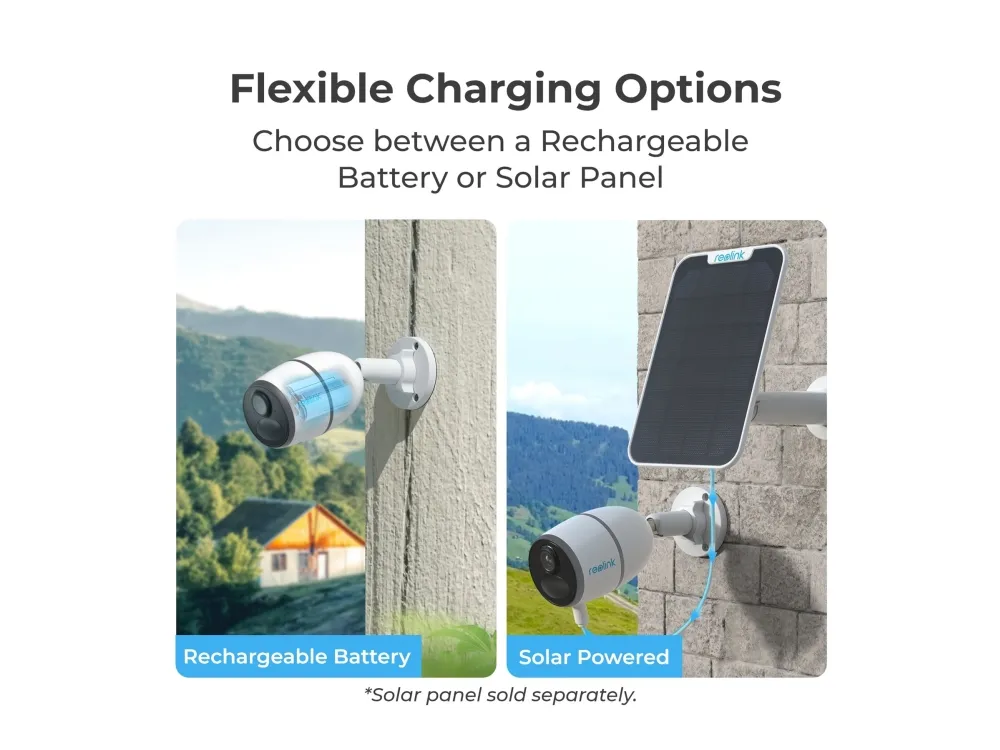 Reolink Go Series Plus - Netværksovervågningskamera - kugle - vejrbestandig - farve (Dag/nat) - 4 MP - 2560 x 1440 - 2K - fast brændvidde - audio - trådløs - 4G, 3G, LTE, WCDMA, HSPA , UMTS - H.265 - DC 5 V