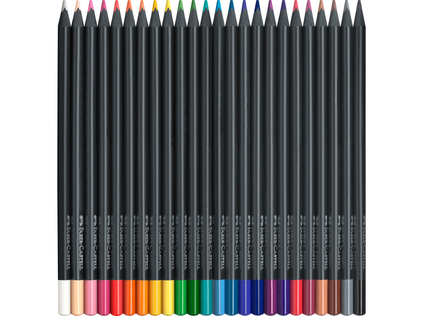 LÁPIS DE COR FABER-CASTELL BLACK EDITION 24 UNIDADES
