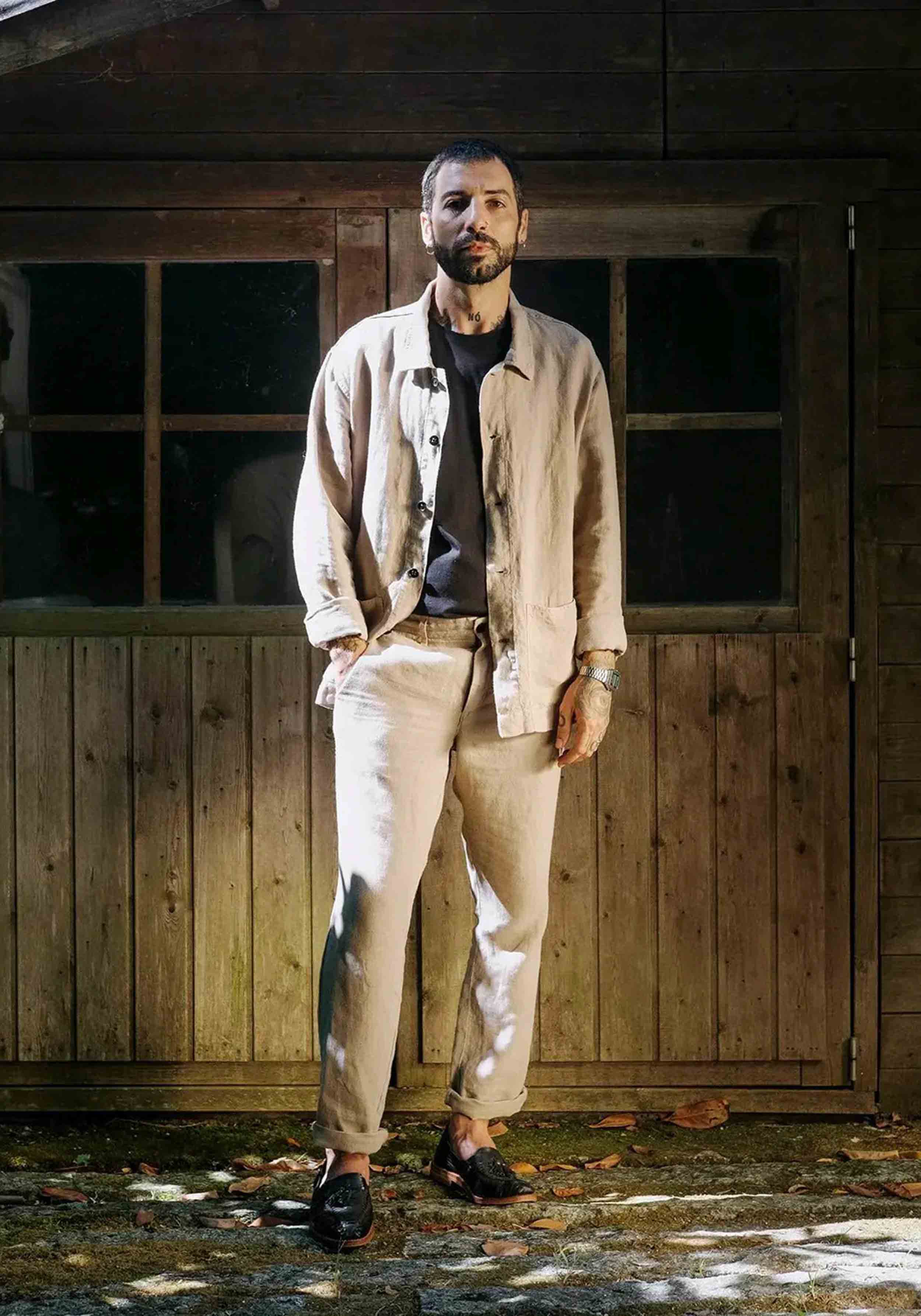 Carpasus Leinen-Overshirt Ilha Desert