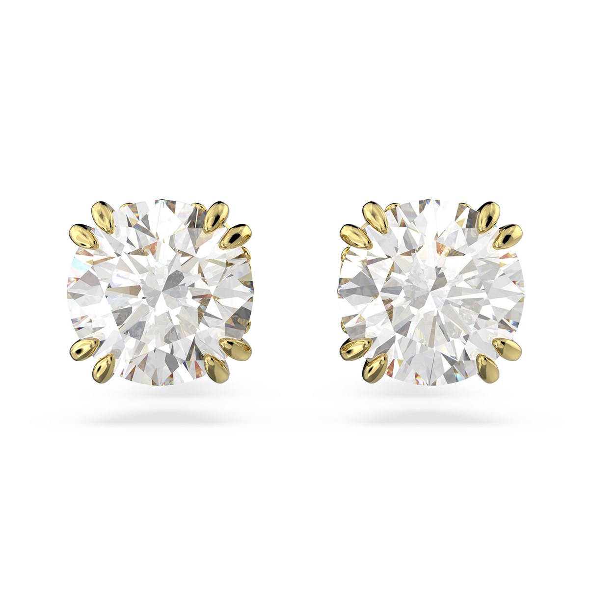 Clous d'oreilles Swarovski Constella dorés