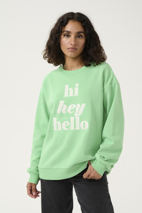 Kaffe groene dames sweater