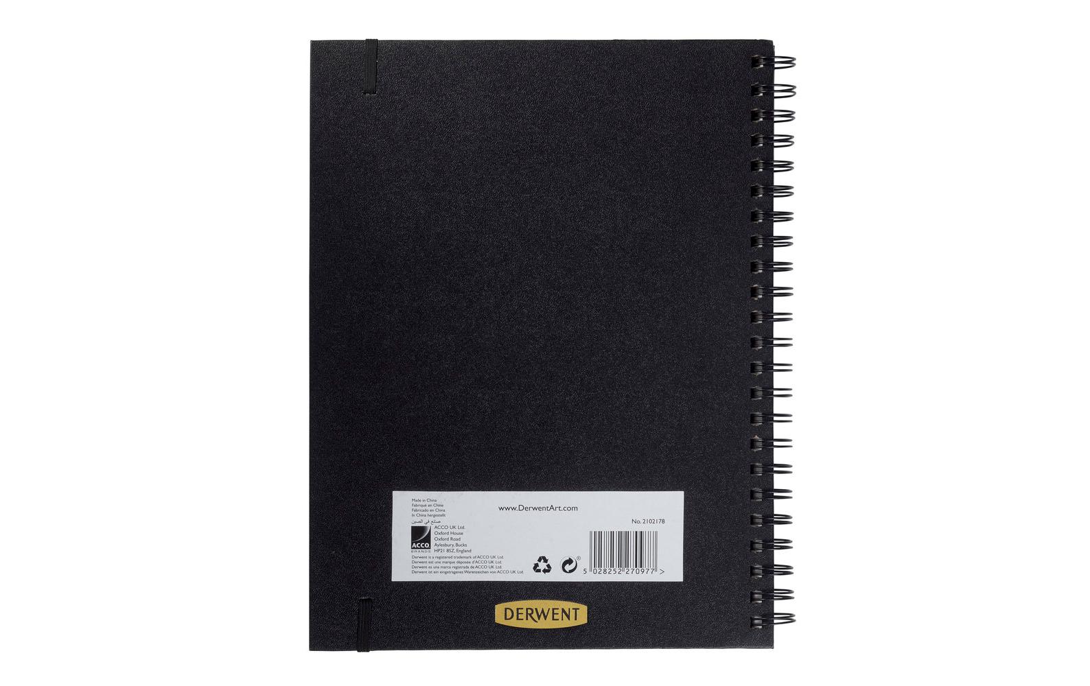Skizzenbuch mit schwarzen Seiten, A4, Hochformat, 40 BlattSkizzenbuch mit schwarzen Seiten, A4 Hochformat, Sketch-Buch zum Zeichnen & Schreiben, 40 Blatt, Säurefreies Papier, Spiralgebunden, Professionelle Qualität, 2300379