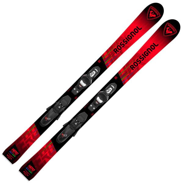 Pack ski ROSSIGNOL HERO JR MULTI-EVENT + KID 4 GW B76 BLACK/RED
