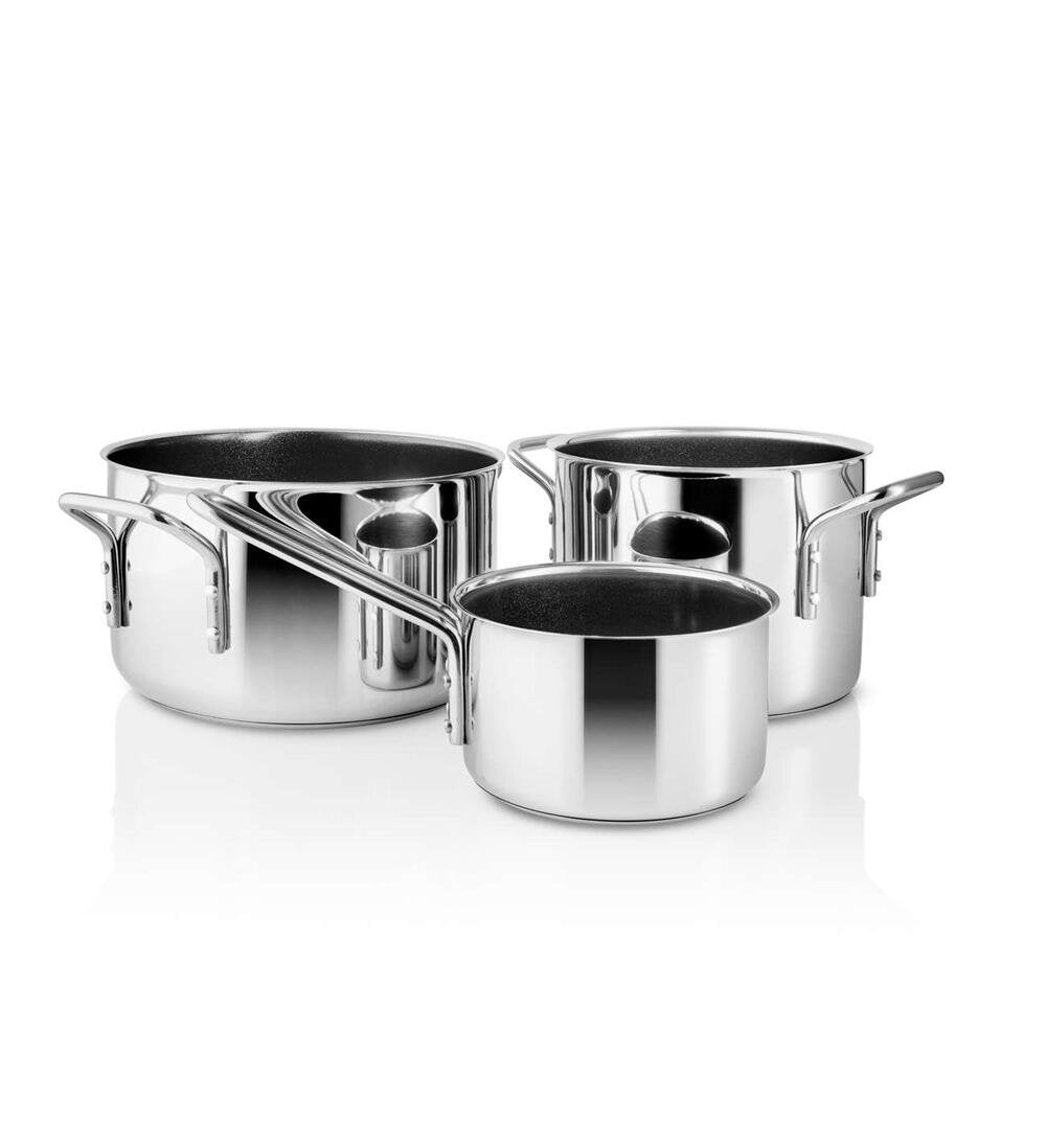 Eva Trio  Stainless Steel Keramisk grydesæt - 3 stk.