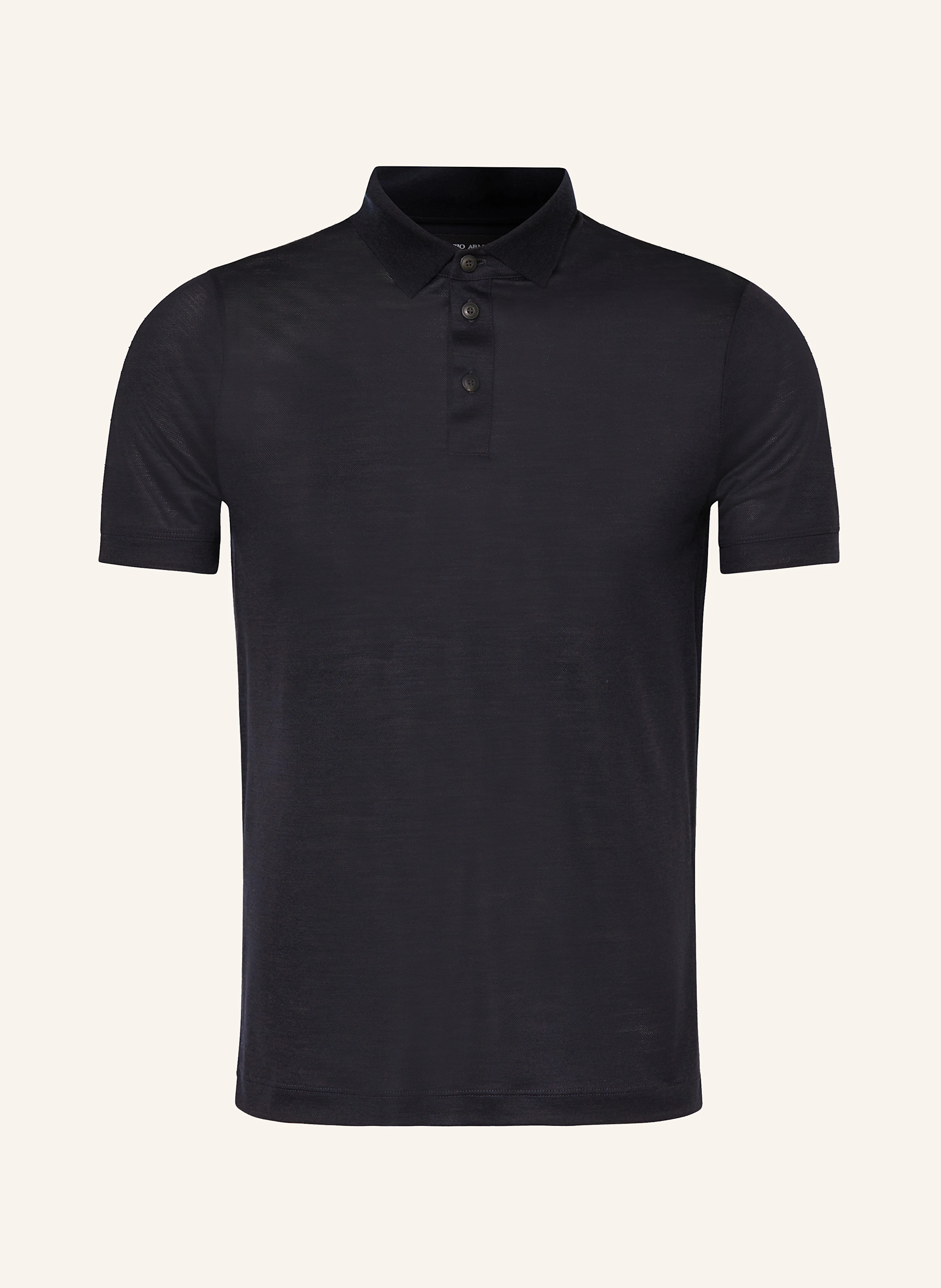 GIORGIO ARMANI Piqué-Poloshirt aus Merinowolle