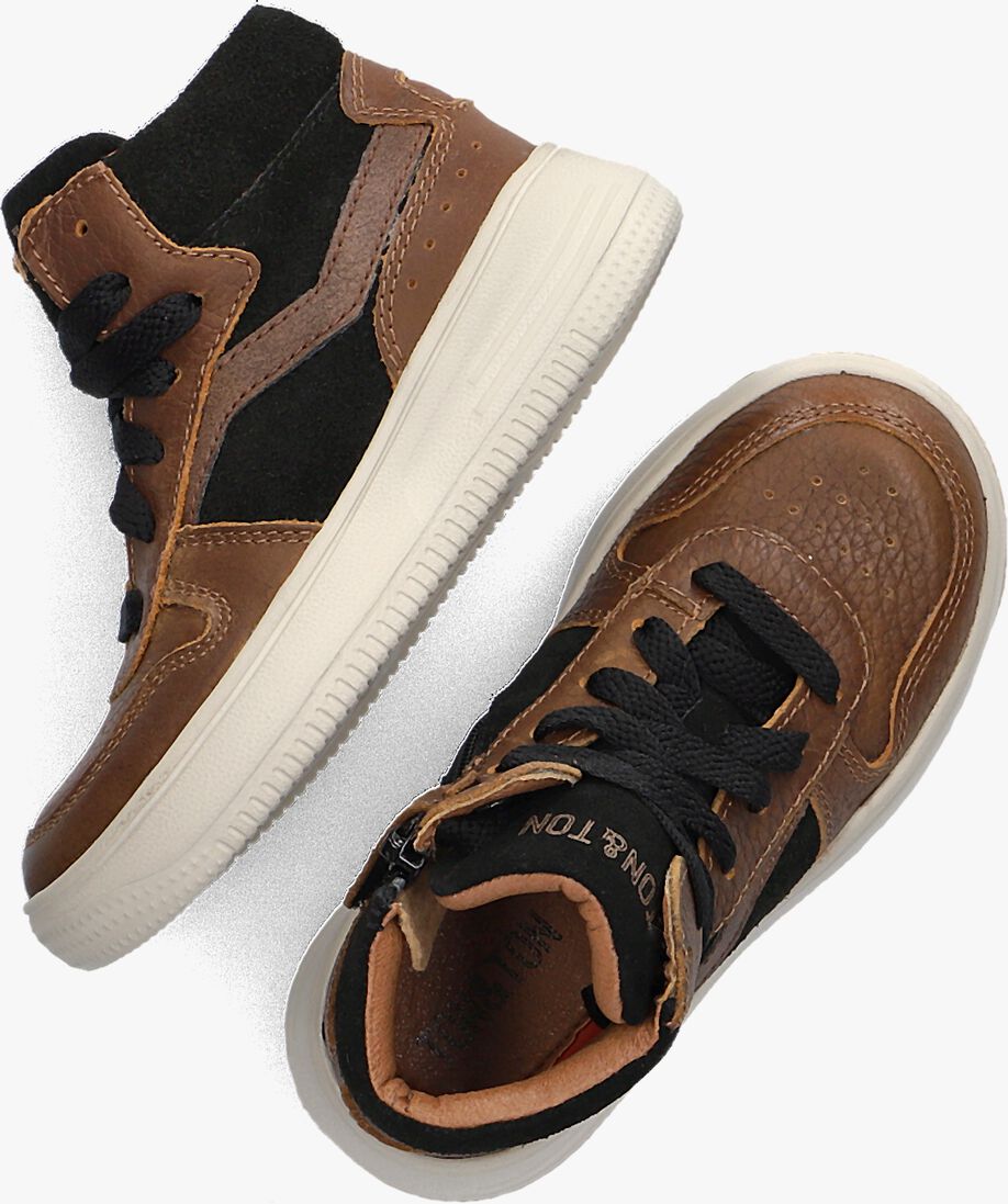 TON & TON cognac ton & ton hoge sneaker olle