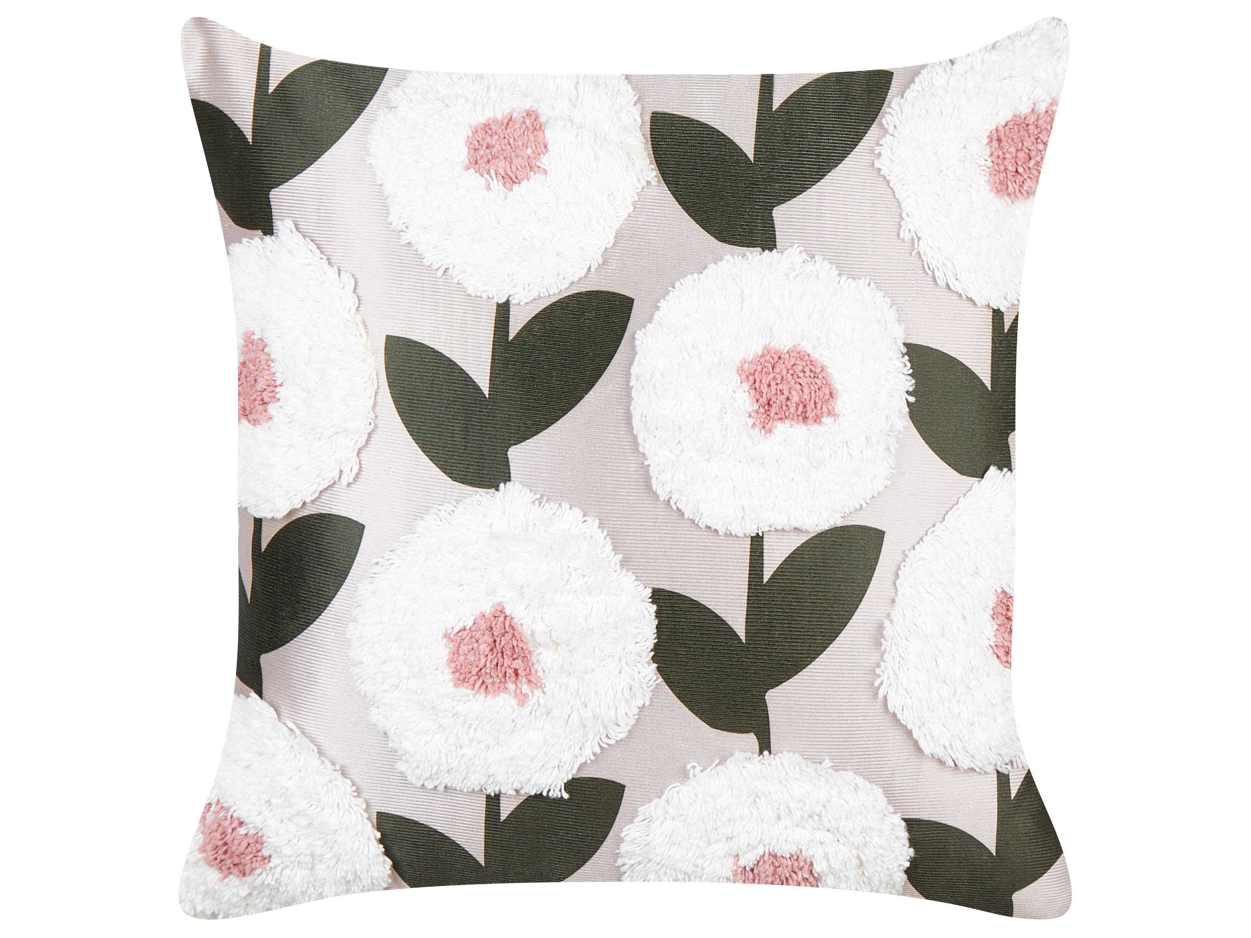 Set van 2 sierkussens KUNRI Katoen 45 x 45 cm Meerkleurig bloempatroon