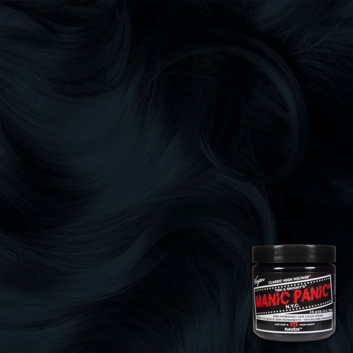 Raven Black - Classique | Manic Panic Teinture pour cheveux