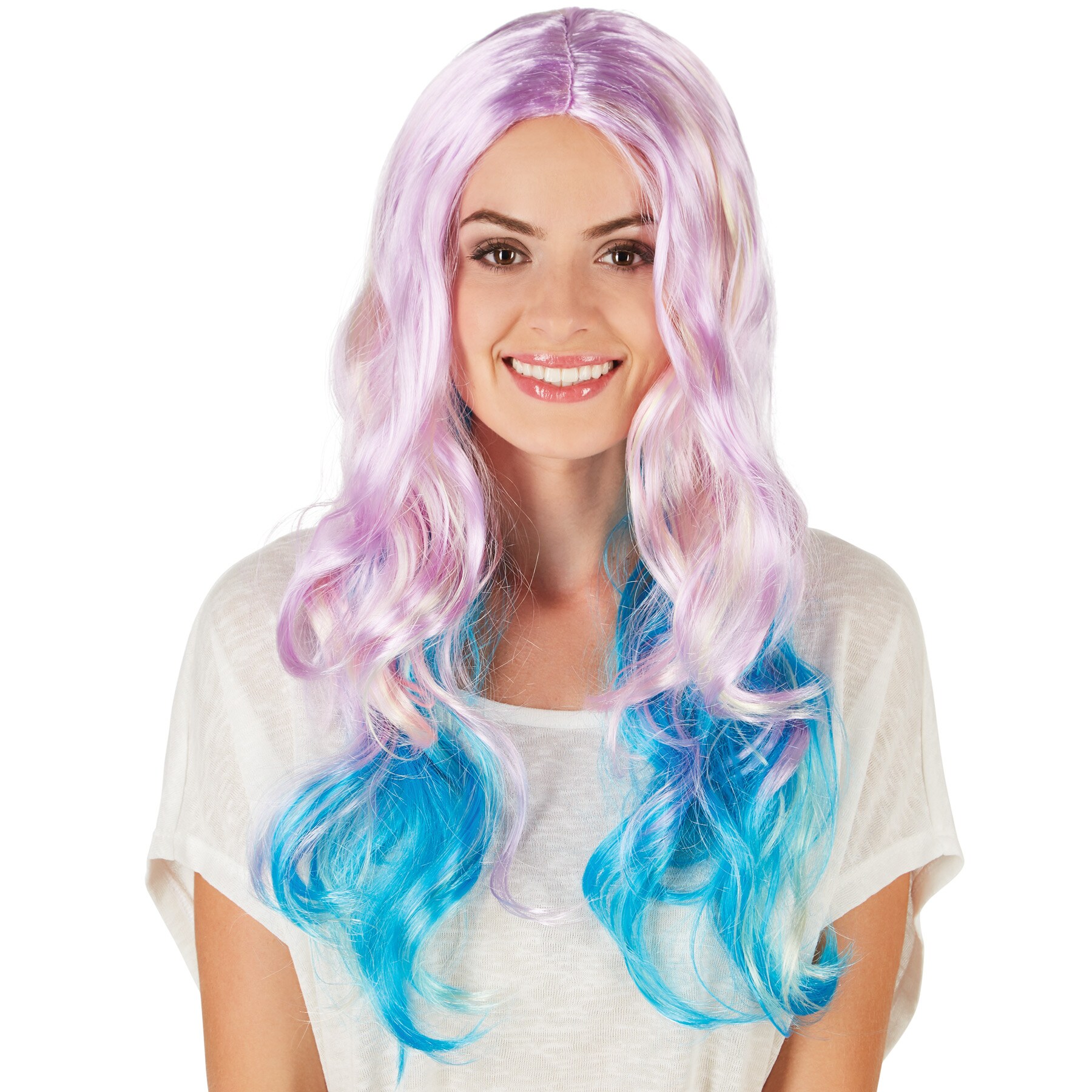 tectake® Frauenperücke Fashion Pastell