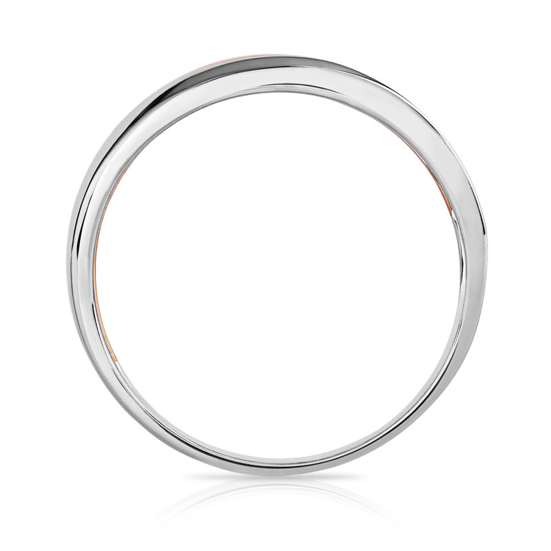 Bague 2 ors 375 double anneau diamants
