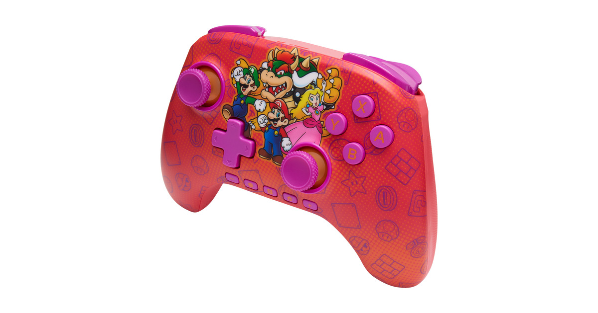 PowerAAdvantage draadloze controller voor Nintendo Switch 2 - Mario en vrienden  (Rood)