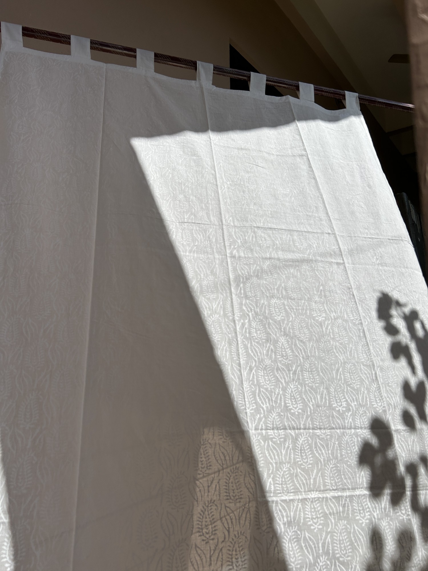Vorhang aus Voile weiß, H 220 cm, B 110 cm von fischer's lagerhaus