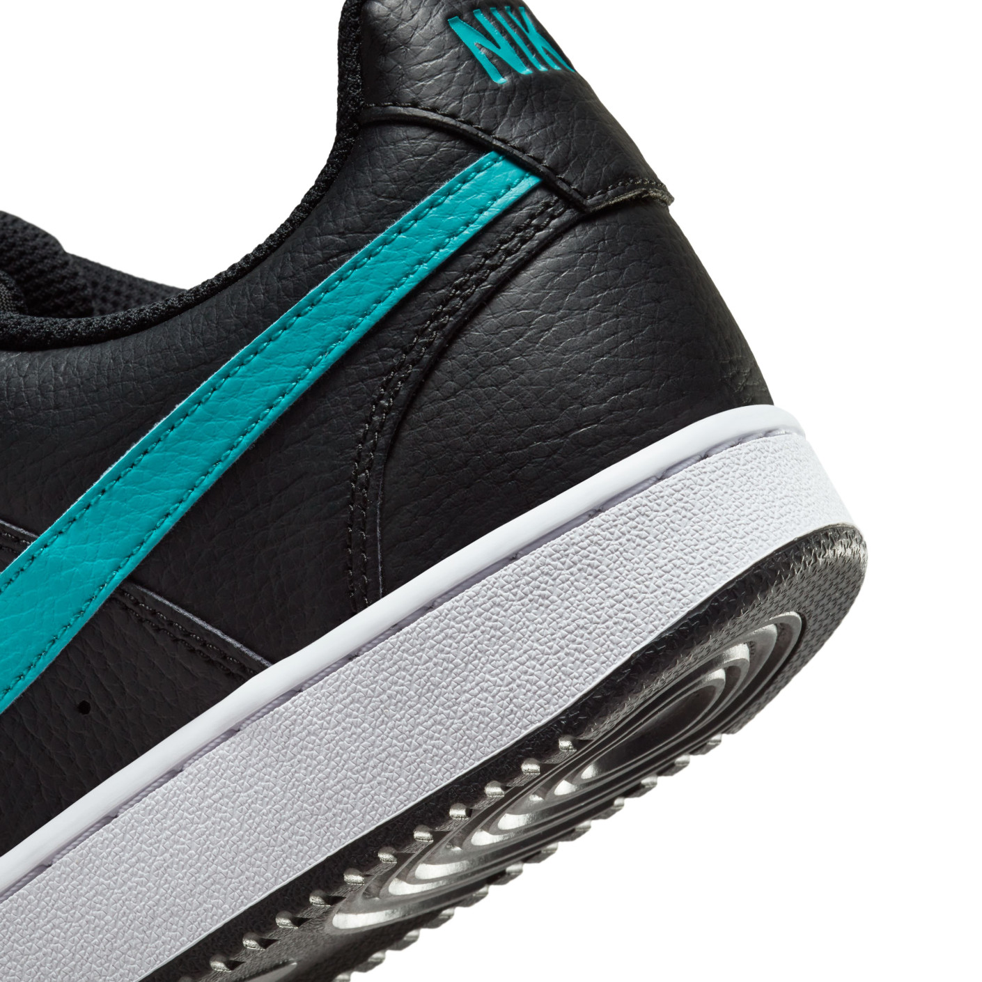Nike Court Vision Low Sneakers Zwart Turquoise Wit
