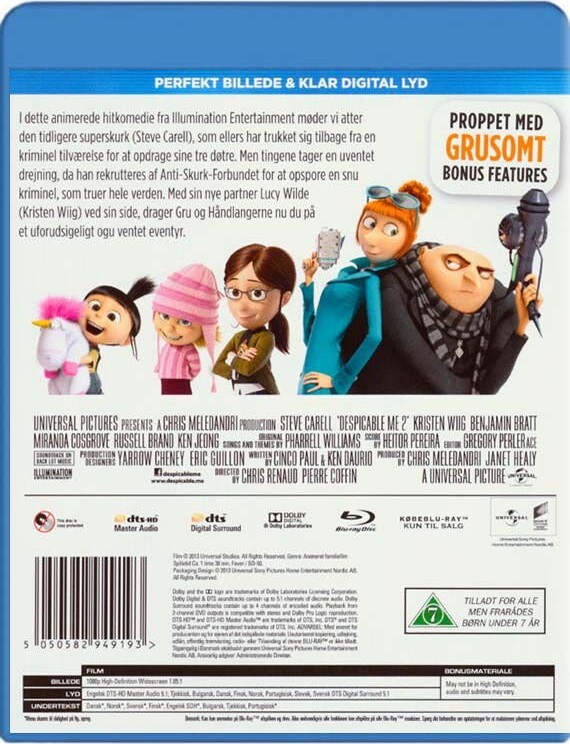 Grusomme Mig 2 / Despicable Me 2 - Blu-Ray