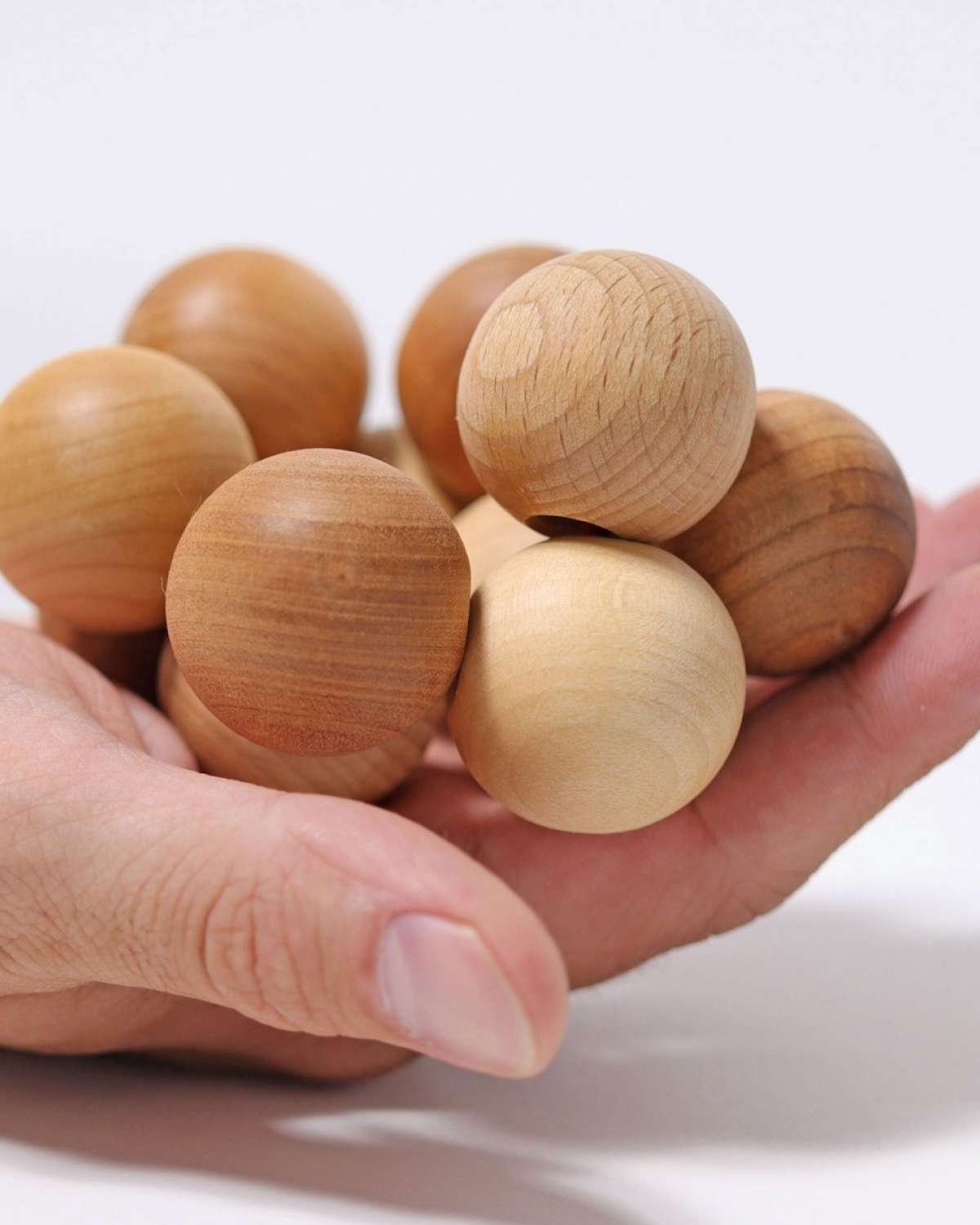 Babyleke Gripekuler – Fidget leke baby 0+| Natural Beads Grasper